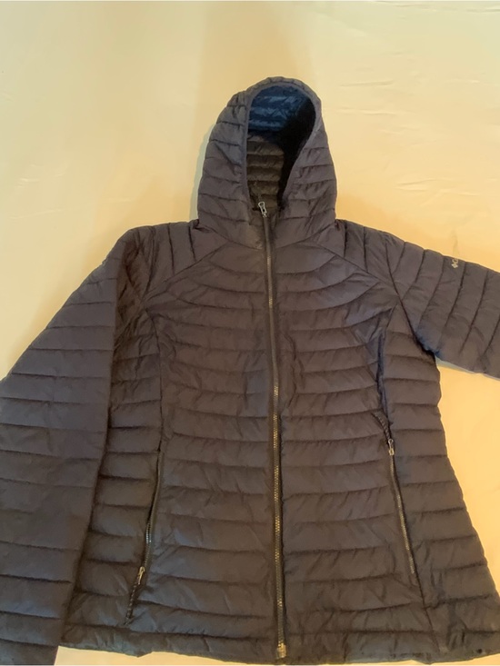 Columbia Sportswear Company Jackets & Blazers - Columbia Women’s Hooded Quilted Puffer Jacket - Dark Blue XL